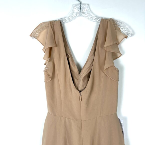 NWT-AZAZIE Omari Bridesmaid Dress, SAND (102#) Color, Size 4A (US) - Picture 9 of 12